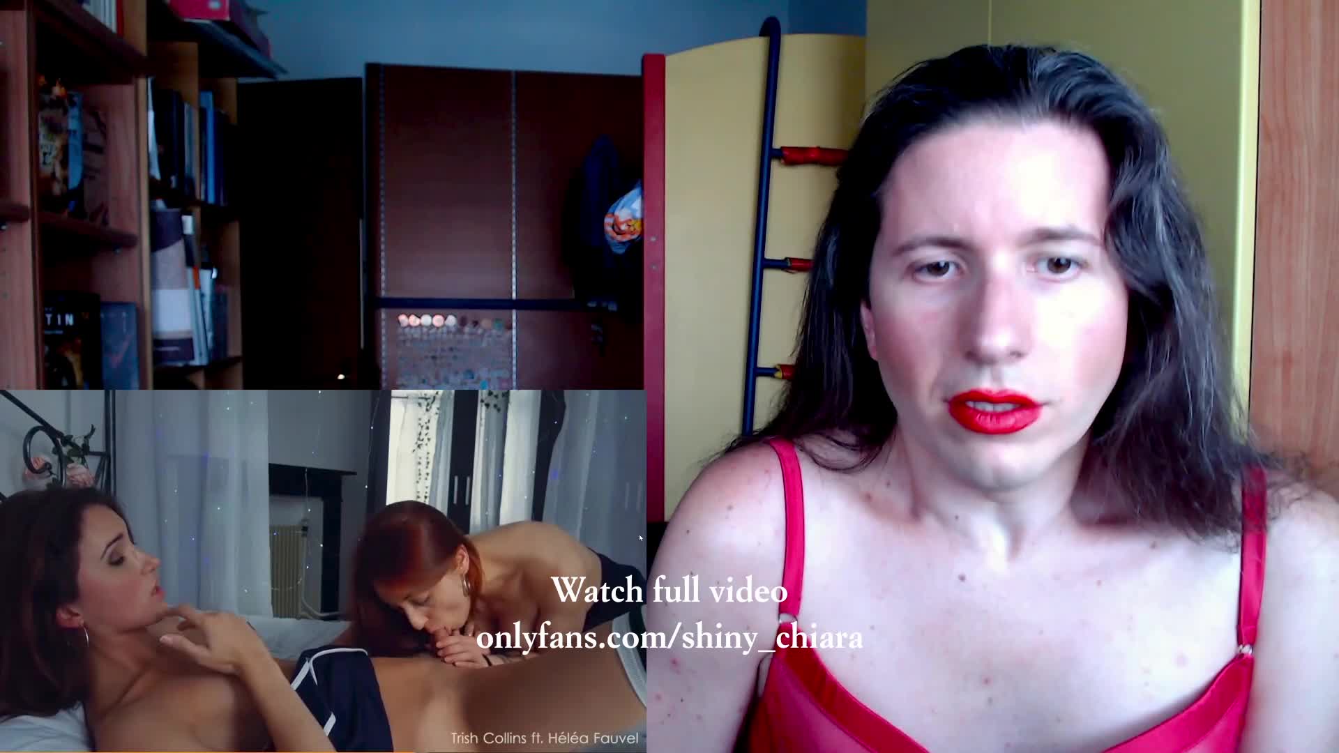 shemale shiny_chiara porn reaction and cum eating